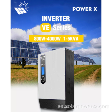 Hybrid Solar Inverter med inbyggd MPPT Solar Controller 1kW till 6 kW